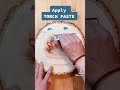 Torch Paste - How to wood burn Boho chic wood round #shorts