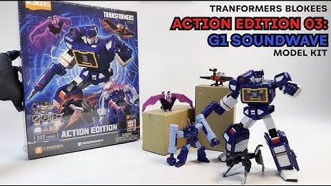 First Look Blokees Action Edition AE03 Soundwave | ASMR Build & Unboxing (Transformers G1)