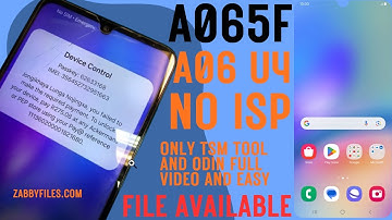 Samsung A065F U4 MDM (A06 Device Control) Removed Permanently Step by Step By ZABBY SERVICES 