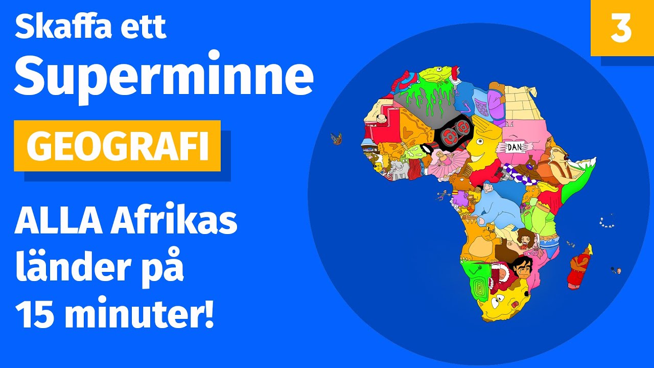 Lär dig ALLA Afrikas länder! (Del 3 av 3)