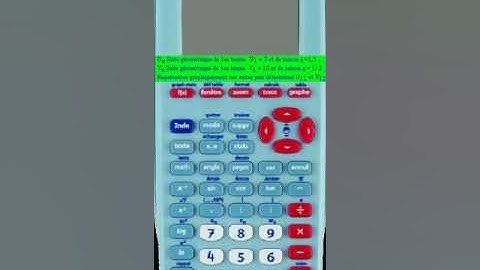 Calculatrice :Suites géométriques