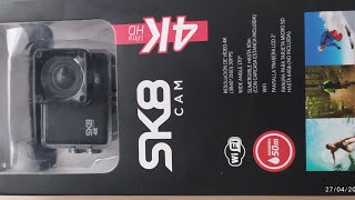 Configuración Cámara de acción SK8 o TRIACLE 4k WiFi se configuran igual