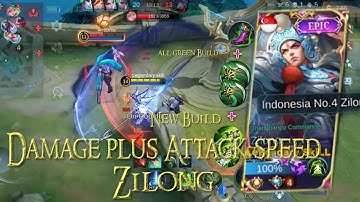 Mobile legends Zilong Best Build !! Attack speed plus Damage ~ 2024