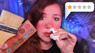 I WENT TO THE WORST REVIEWED MAKEUP Salon in my CITY 💄 Soft Talk ASMR Roleplay screenshot 2