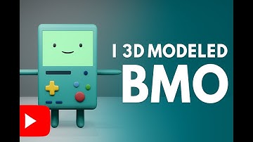 Making BMO from Adventure Time | Blender Speed Model