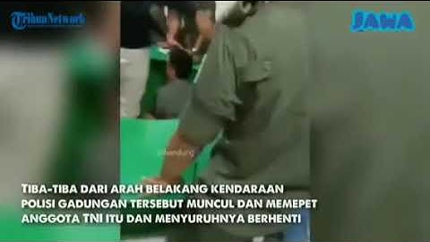 Tilang anggota TNI??ternyata oknum polisi gadungan