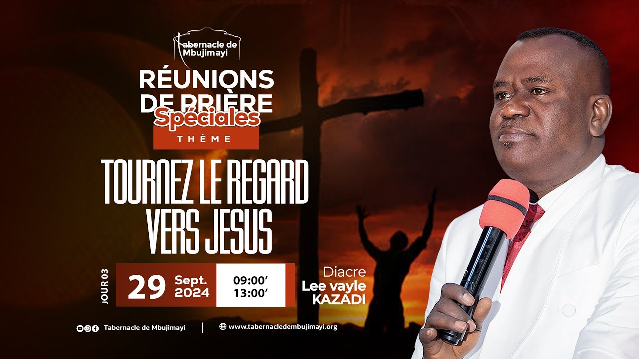 CULTE DOMINICAL DU 29.09.2024 | TOURNEZ LE REGARD VERS JESUS | Diacre Lee Vayle KAZADI KALALA