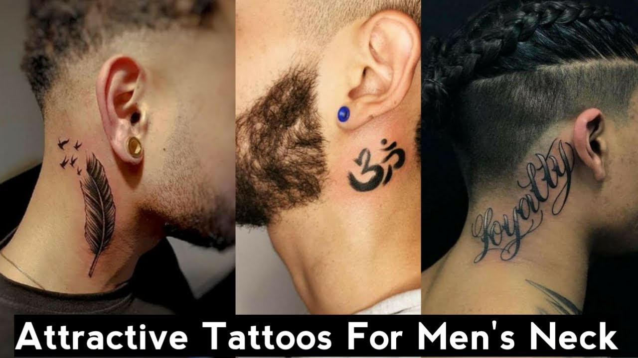 Attractive Tattoos For Men's Neck pt 2 | Neck Tattoos For Men | Men's ...