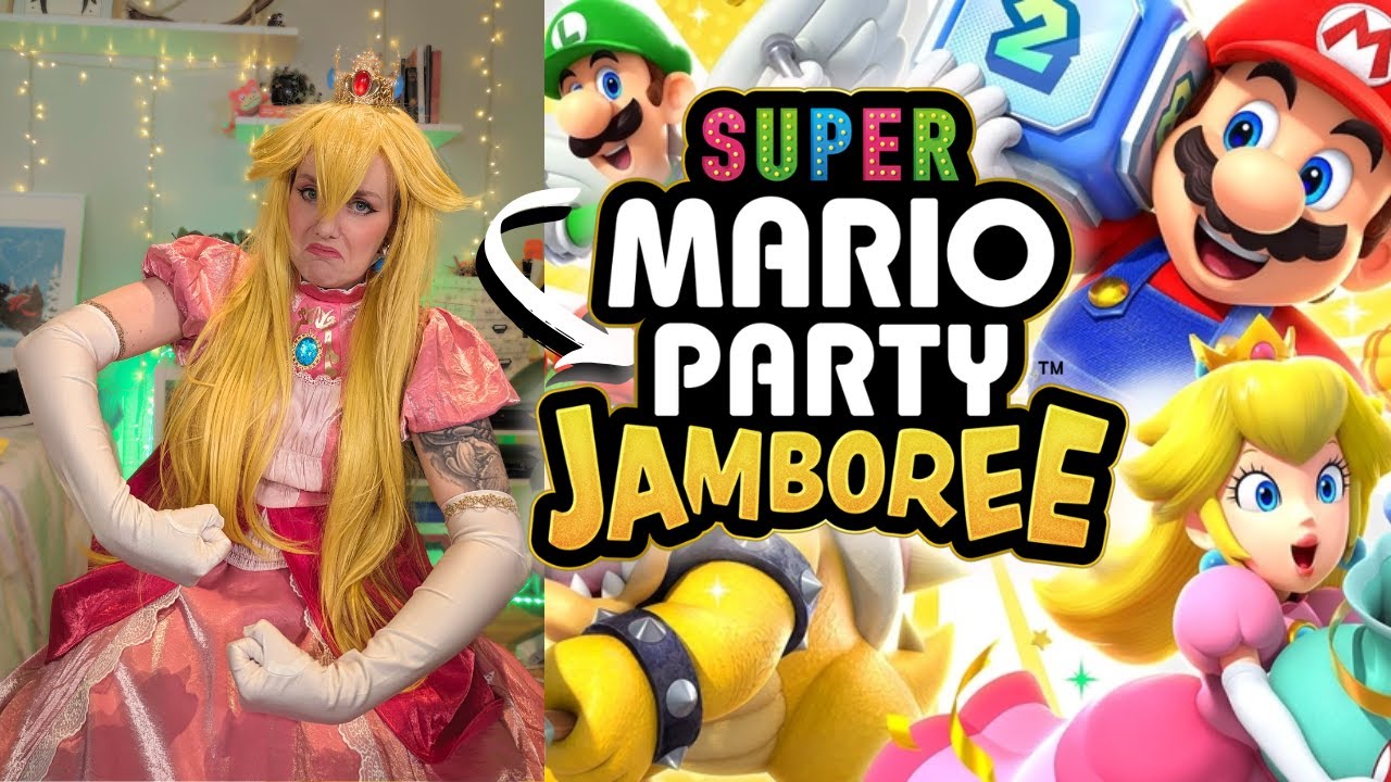 Princess Peach plays Super Mario Party Jamboree 💚 - YouTube