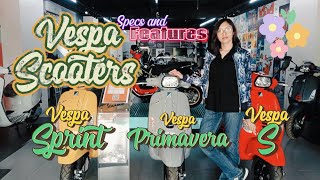 VESPA Scooters, Vespa S 125, Vespa Sprint 150, and Vespa Primavera 150 Specs, Features and Price
