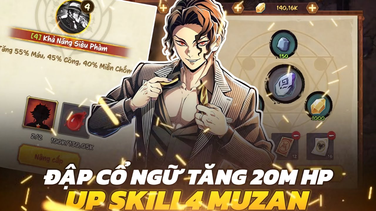 Hơi Thở Mặt Trời #15 - Bất Ngờ Khi Hoàn Thiện Set Cổ Ngữ Up Skill 4 Cho Muzan Tăng 20M HP ! 