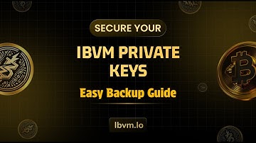 How to Backup Your IBVM Wallet Private Keys Safely & Easily