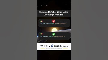 Common Mistakes When Using JavaScript Promises #codereview #youtubeshorts