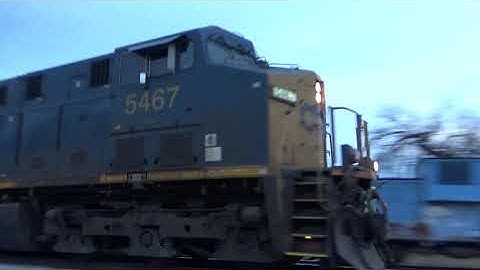 Fast! CSX ES40DC 5467 Leads Intermodal Q154-21 on 11/21/19