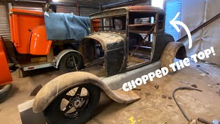 Chopping my ford model A! Building a hot rod (pt.5)