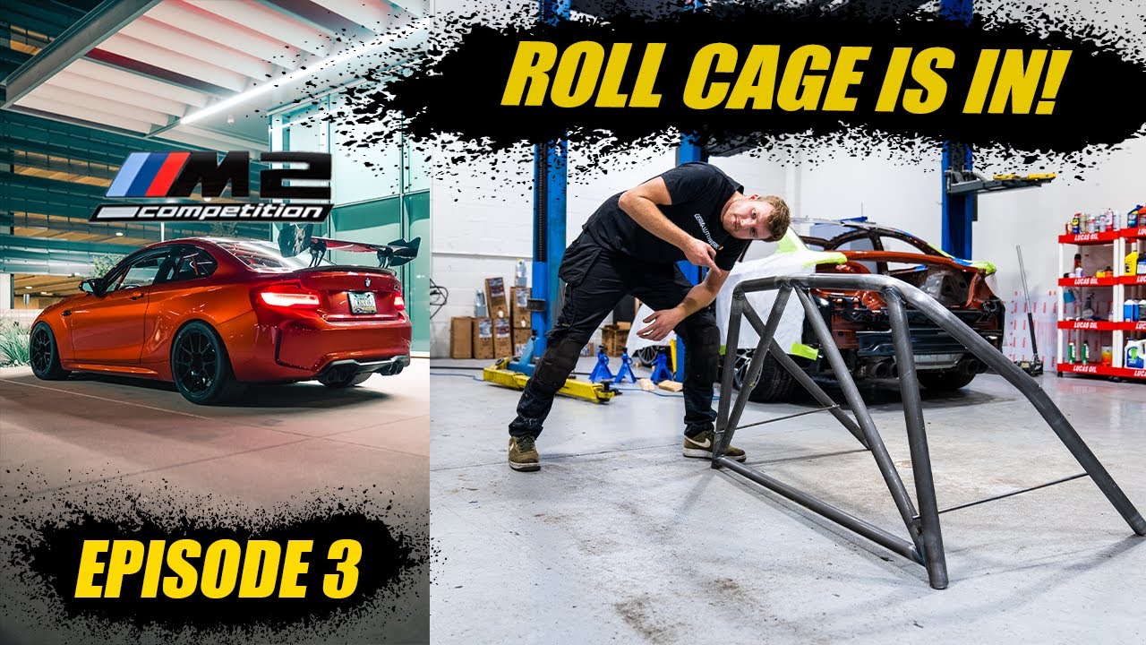 BUILDING THE ULTIMATE BMW M2 RACE CAR IN USA! **ROLL CAGE INSTALL ...