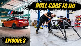BUILDING THE ULTIMATE BMW M2 RACE CAR IN USA!  **ROLL CAGE INSTALL**  EPISODE 3
