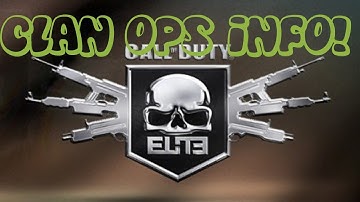 "MW3 Clan Ops" Clan Operations Information!