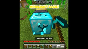 Golden Picaxe LOGIC in MINECRAFT! #guess