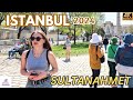Sultanahmet  visit the  historic district of istanbul  april 8th 2024  walking tour  4k 60fps