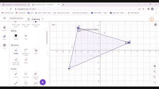 【GeoGebra, English】How to draw triangle  (ABAINZA Geylen Murillo)