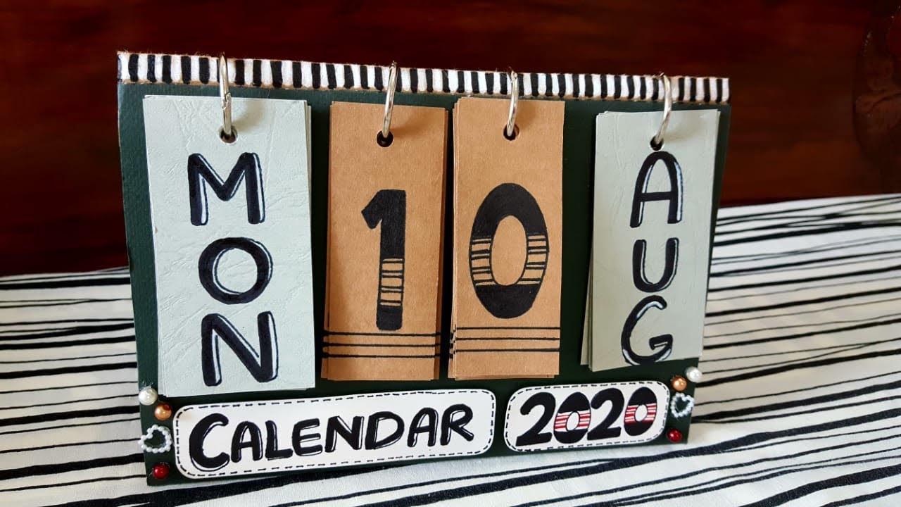 DIY Calendar 2020 | Make your own Calendar | Easy How to DiY calendar