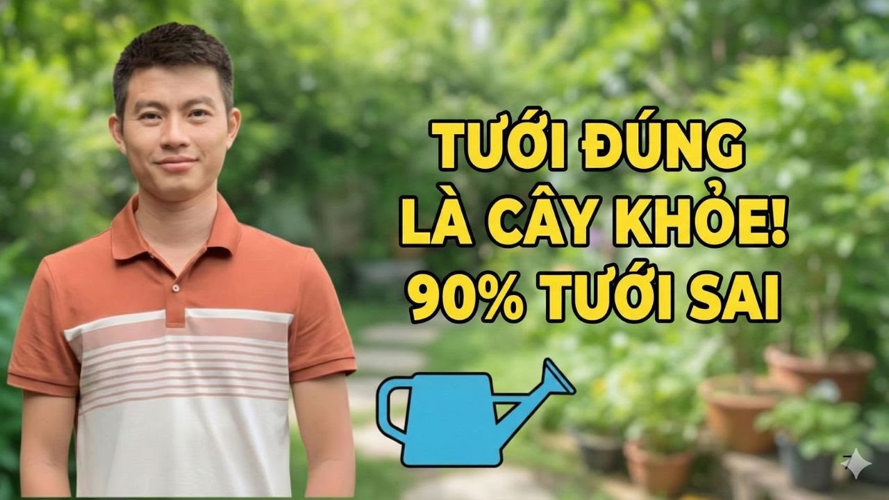 90% Anh Em Tưới Nước Sai Cách – Đây Là Cách Đúng Tôi Dùng Suốt 10 Năm