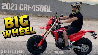 2021 HONDA CRF450RL Big Wheel Dirt Bike Dual Sport Build  BVC OFFROAD