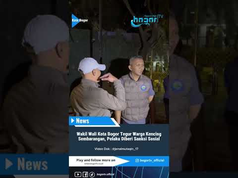 Wakil Wali Kota Bogor Tegur Warga, Ada Apa ??