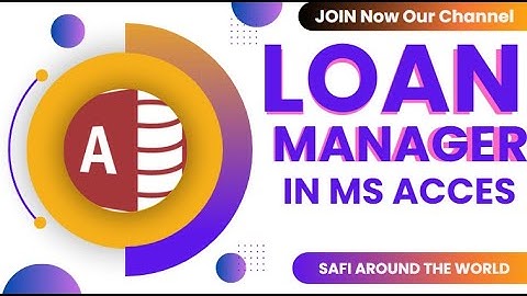 Loan Manager in MS Access Demo Version | Access Loan management system | Advance Loan Database