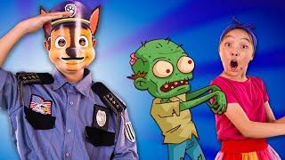 Police Song | I&#39;m So Scared Song👻 + More Nursery Rhymes | Max &amp; Sofi Kinderwood