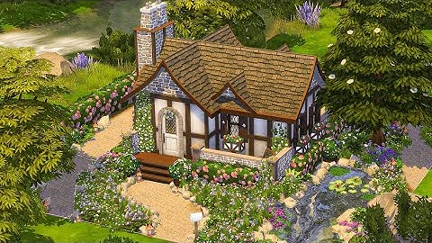 Sims 4 Speedbuild: Tiny Spring Cottage (LIMITED PACK) (NO CC)