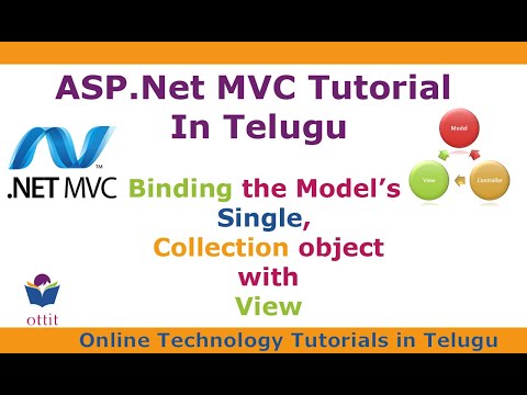 Asp.Net MVC Tutorial in Telugu - Binding model object , collection object with Asp.Net View - ottit