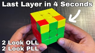 How To Solve Last Layer Of A Rubiks Cube 2 Look Oll 2 Look Pll