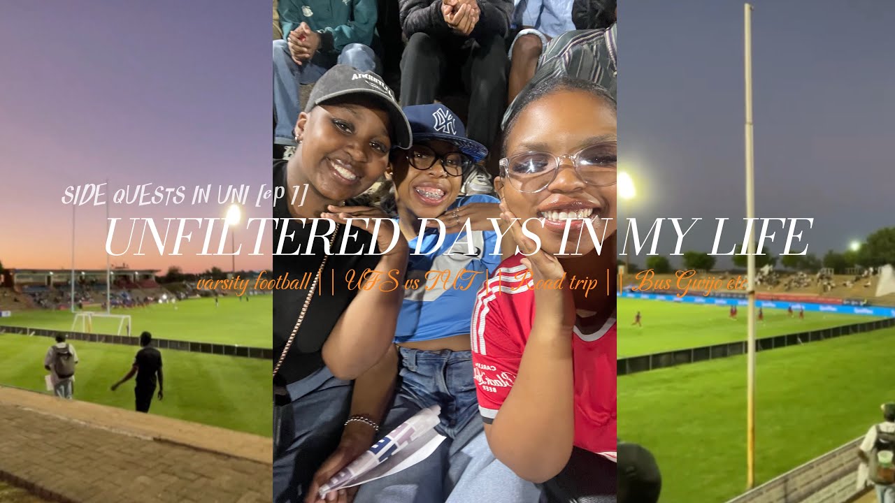 SIDE QUESTS IN UNI [ep 1] || day in my life + VARSITY FOOTBALL FINAL etc || South African YouTuber 