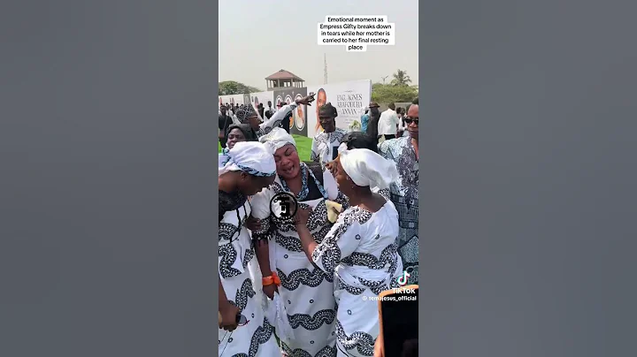 Empress gifty got broken when her mum mortal remains was carried away #gospelmusic #ghana #trending