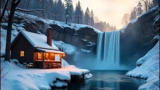 Harmonious Flow for Recovery Experience the harmonious flow of a minimalist waterfall soundscape