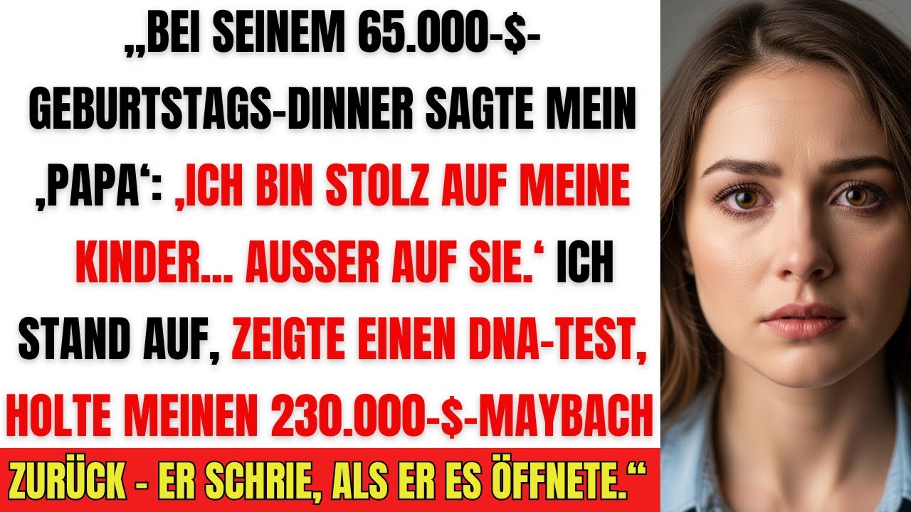 Mein ‚Vater‘ demütigte mich vor 300 Gästen – ich zeigte den DNA-Test und holte meinen Maybach zurück
