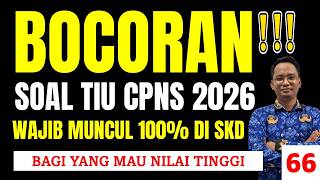 TIPS DAN TRIK CEPAT SOAL TIU CPNS 2026 - SOAL ASLI CPNS Part 66