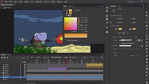 How to apply color to your creations in Animate