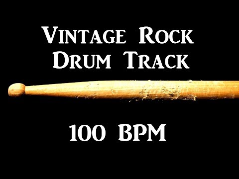 vintage-rock-drum-track-100-bpm-bass-guitar-backing-beat-drums-only-#283