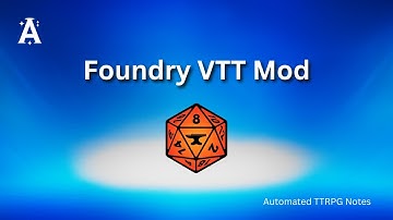 Foundry VTT Mod Demo | Archivist AI #dnd #foundryvtt #dungeonmaster