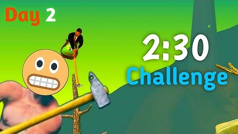 Getting Over It Speedrun 2:54m | 2:30m Challenge- Day 2