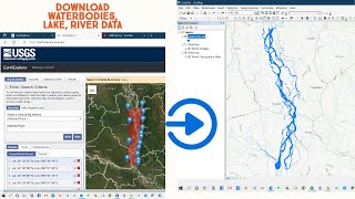 Download Water body data (Shapefile) Lakes, River, Wetland of any Location screenshot 1