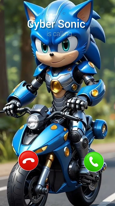 Cyber Sonic is calling #ringtone #smartphone #memes #cute #sonic