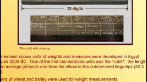 Weights and Measures Part I
