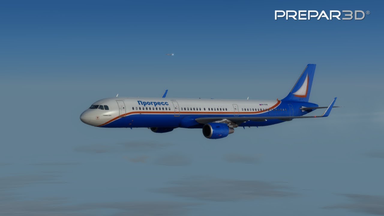 Prepar3d v4, Авиакомпания Прогресс, другие полеты, ленивый чартер на A321
