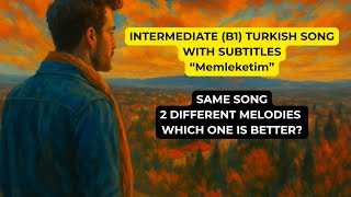 Intermediate (B1) Turkish Song With English Subtitles - Memleketim