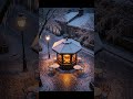 Snowy Street Café Ambience ☕ Cozy Winter Piano #snow #winter #cozynights #music #ambience #relax