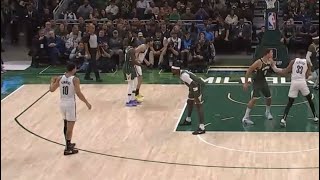Ben Simmons is let wide open by the Bucks after he was shooting terrible bricks😂